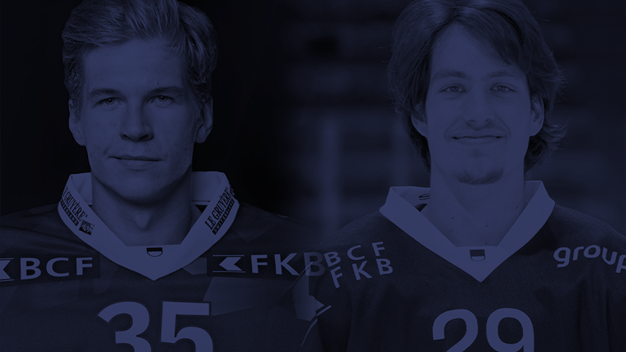 Connor Hughes et Timotée Schaller en licence B avec le HC Sierre